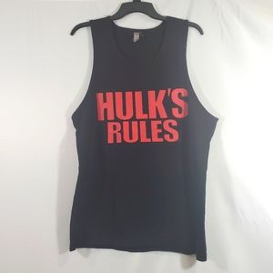 Hulk Hogan Vintage Tank Top Size L Black and Red